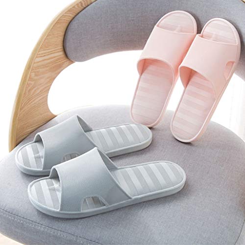 SSG Home Deslizadores de los Zapatos de la Familia Zapatos Dormitorio Ducha Grueso de PVC Verano Antideslizantes Suaves 360 ° Curvada Transpirable Sandalias Opcionales