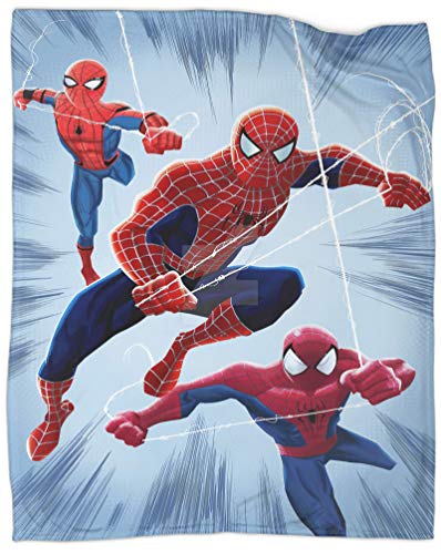 SSKJTC Manta ligera Spiderman tres posturas Cama Dormir Viaje Mascotas Lectura 150x200 cm