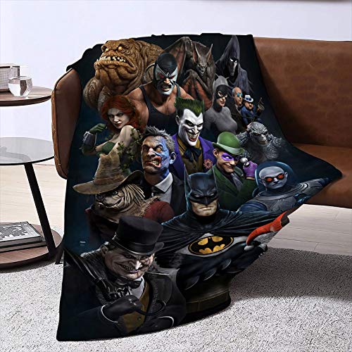 SSKJTC Manta para niños, diseño de Batman la serie animada, póster artístico para dormitorio, cama de bebé, pícnic, 80 x 101 cm