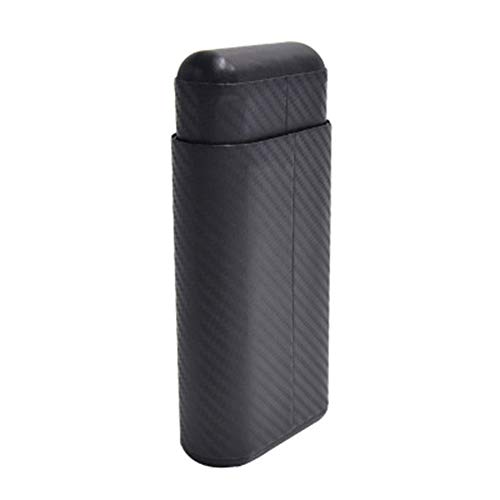 SSLW 3 Caja De Cigarrillos Pequeña Cigarros Madera Cedro Fibra Carbono Hidratante Puede Contener,Negro,18.5X8.5X3CM SSLW 3 Caja De Cigarrillos Pequeña Cigarros Madera Cedro Fibra Carbono Hidratante Puede Contener,Negro,18.5X8.5X3CM