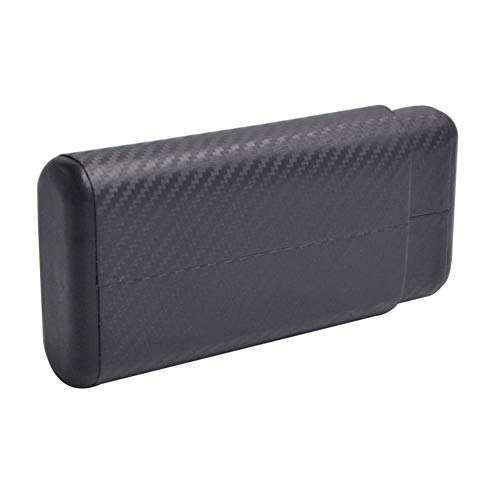 SSLW 3 Caja De Cigarrillos Pequeña Cigarros Madera Cedro Fibra Carbono Hidratante Puede Contener,Negro,18.5X8.5X3CM SSLW 3 Caja De Cigarrillos Pequeña Cigarros Madera Cedro Fibra Carbono Hidratante Puede Contener,Negro,18.5X8.5X3CM