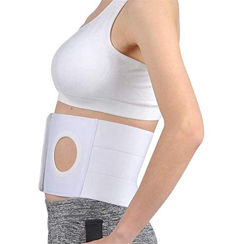 SSLW Cinturón De Hernia De Ostomía Ajustable Soporte De Estoma Unisex con Abertura De Estoma para Bolsa De Colostomía para Prevenir Hernia Paraestomal, Cinturón De Colostomía De Hernia