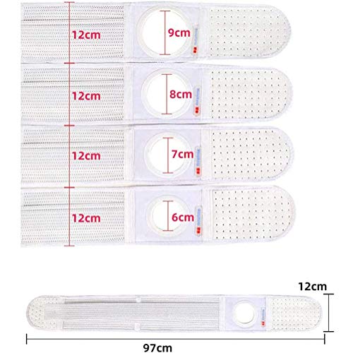 SSLW Cinturón para Hernia De Ostomía con Soporte De Estoma, para Bolsa De Colostomía, Carpeta Abdominal con Abertura para Estoma, para Mujeres Y Hombres, Pacientes con Ostomía