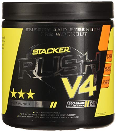 Stacker2 Rush V4 (60Serv) 1 Unidad 360 g Stacker2 Rush V4 (60Serv) 1 Unidad 360 g