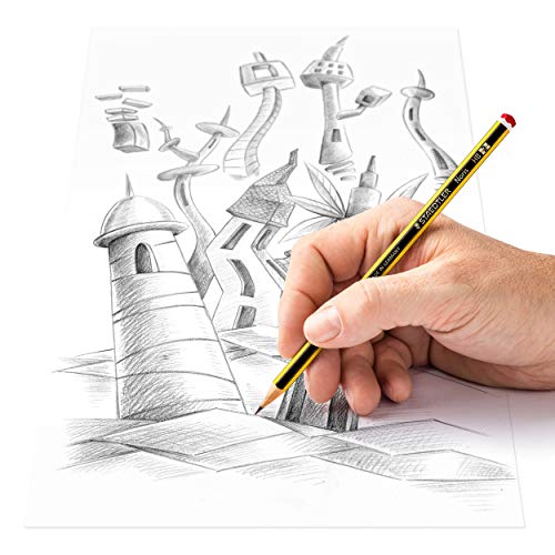 STAEDTLER Noris 120 BK12P1, Lápices de Madera Certificada, Paquete con 12 Lapiceros Hb y un Subrayador Amarillo 364-1, Multicolor STAEDTLER Noris 120 BK12P1, Lápices de Madera Certificada, Paquete con 12 Lapiceros Hb y un Subrayador Amarillo 364-1, Multicolor