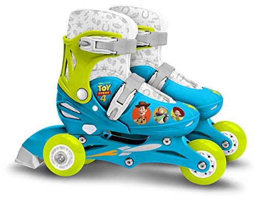 Stamp Sas- Patins en Ligne Two in One 3 Roues Toy Story 4 27-30 Adjustable Wheels Skate, Color Blue, Sizes (J867730)