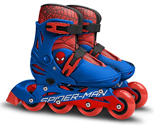 Stamp Sm250302 Spiderman Patines en línea Ajustables Tamaño 30 – 33, Boys, Blue, Sizes 30-33