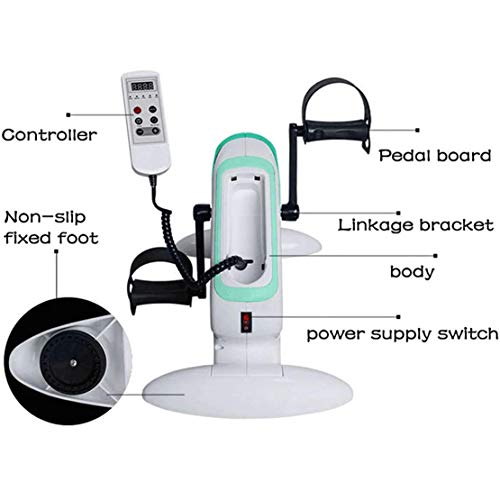 Stands Ejercitador de Pedal eléctrico, Bicicleta estática reclinada magnética de Salud y Fitness, Equipo de rehabilitación de brazadas Fisioterapia de extremidades Superiores e Inferiores