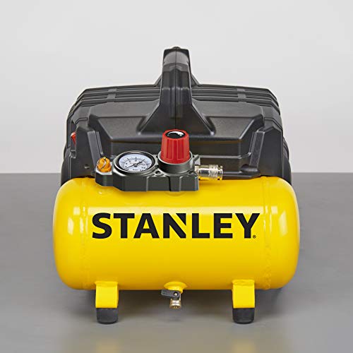 Stanley B2BE104STN703 Compresor silencioso, 750 W, 230 V, Giallo Stanley B2BE104STN703 Compresor silencioso, 750 W, 230 V, Giallo