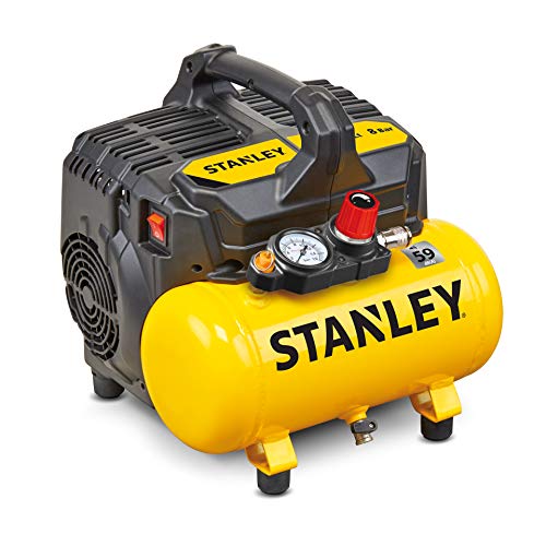 Stanley B2BE104STN703 Compresor silencioso, 750 W, 230 V, Giallo Stanley B2BE104STN703 Compresor silencioso, 750 W, 230 V, Giallo
