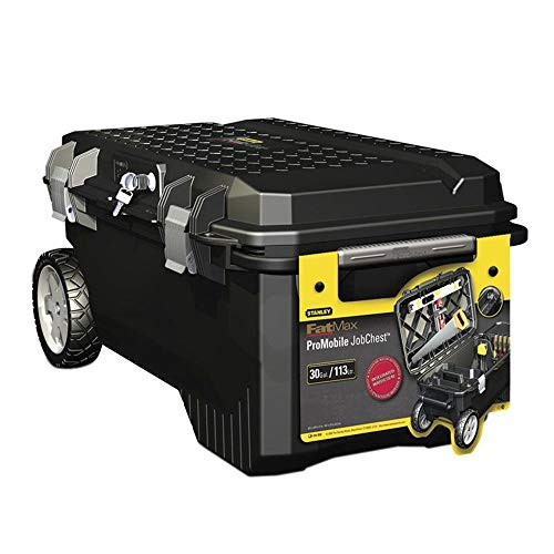 STANLEY FATMAX 1-94-850 ProMobile- Arcon de Transporte, con Ruedas y Mango Telescópico, Capacidad 113 L STANLEY FATMAX 1-94-850 ProMobile- Arcon de Transporte, con Ruedas y Mango Telescópico, Capacidad 113 L