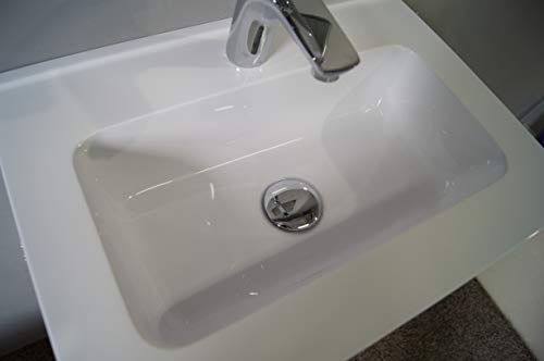 STARBATH PLUS Conjunto Mueble de BaƱo Suspendido MDF Lavabo Resina Espejo (Blanco, 50 x 35 cm) STARBATH PLUS Conjunto Mueble de BaƱo Suspendido MDF Lavabo Resina Espejo (Blanco, 50 x 35 cm)