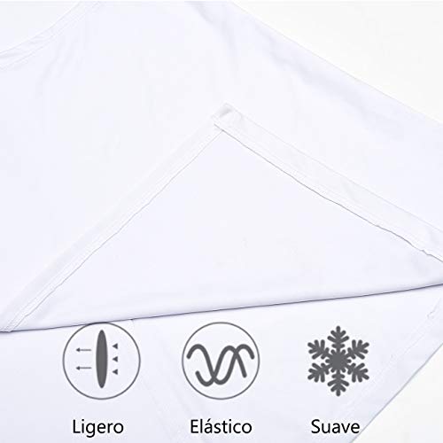 STARBILD Camiseta Tirantes sin Mangas de Fitness Mujer Chaleco Yoga Cuello Redondo Tops Deportivos Verano Blanco X-Small