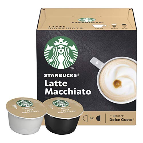 Starbucks Latte Macchiato De Nescafe Dolce Gusto Cápsulas De Café 6 X Caja De 6+6 Unidades