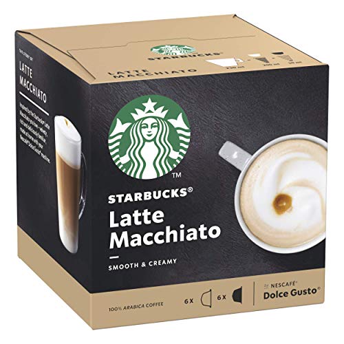 Starbucks Latte Macchiato De Nescafe Dolce Gusto Cápsulas De Café 6 X Caja De 6+6 Unidades