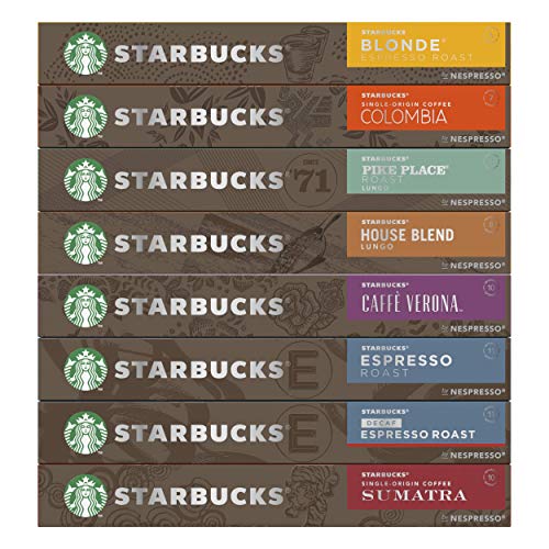 Starbucks Variety Pack De Nespresso Cápsulas De Café 8 X Tubo De 10 Unidades