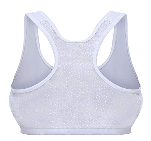 Starpro Femenino Protector de Pecho | Poliéster Blanco | Protección mamaria para Sparring en Boxeo MMA Kickboxing Artes Marciales Muay Thai Taekwondo y Karate