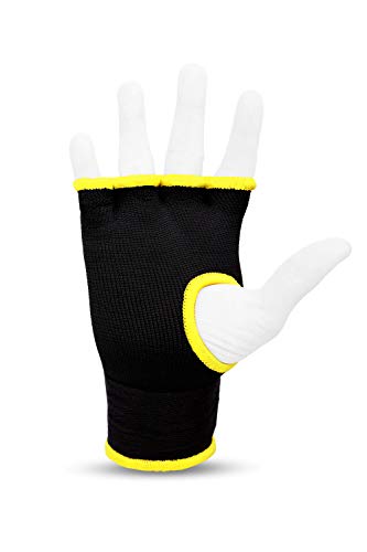 Starpro Guantes Interiores Hook n ’Loop | Guante de algodón y Semi Vendaje | Colores múltiples | Protector de puño Pulgar para Boxeo, Muay Thai Kickboxing Artes Marciales Entrenamiento de Lucha MMA