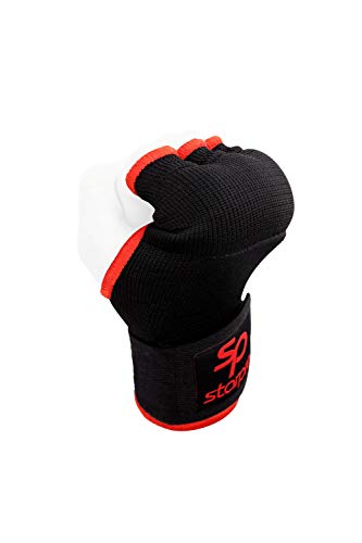 Starpro Guantes Interiores Hook n ’Loop | Guante de algodón y Semi Vendaje | Colores múltiples | Protector de puño Pulgar para Boxeo, Muay Thai Kickboxing Artes Marciales Entrenamiento de Lucha MMA