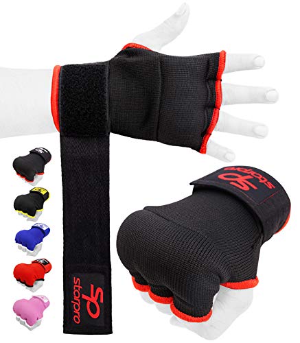 Starpro Guantes Interiores Hook n ’Loop | Guante de algodón y Semi Vendaje | Colores múltiples | Protector de puño Pulgar para Boxeo, Muay Thai Kickboxing Artes Marciales Entrenamiento de Lucha MMA Starpro Guantes Interiores Hook n ’Loop | Guante de algodón y Semi Vendaje | Colores múltiples | Protector de puño Pulgar para Boxeo, Muay Thai Kickboxing Artes Marciales Entrenamiento de Lucha MMA