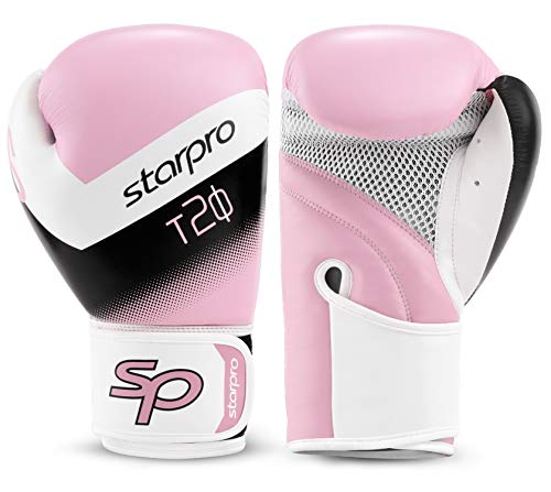 Starpro Niño T20 Guantes de boxeo | Cuero PU | Azul Rosa y Blanco | Para entrenamiento y sparring de jóvenes en boxeo, kickboxing, fitness y boxercise | Niños 4oz 6oz Starpro Niño T20 Guantes de boxeo | Cuero PU | Azul Rosa y Blanco | Para entrenamiento y sparring de jóvenes en boxeo, kickboxing, fitness y boxercise | Niños 4oz 6oz