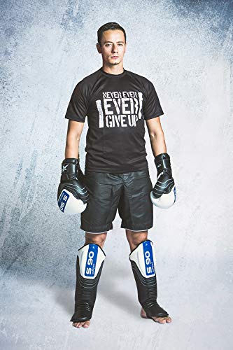 Starpro S90 Espinilleras tailandesas con Empeine |Piel de Vacuno de Primera Calidad| Blanco y Negro | Protección para piernas pies para Artes Marciales MMA Kickboxing Muay Thai Karate Hombres Mujeres Starpro S90 Espinilleras tailandesas con Empeine |Piel de Vacuno de Primera Calidad| Blanco y Negro | Protección para piernas pies para Artes Marciales MMA Kickboxing Muay Thai Karate Hombres Mujeres