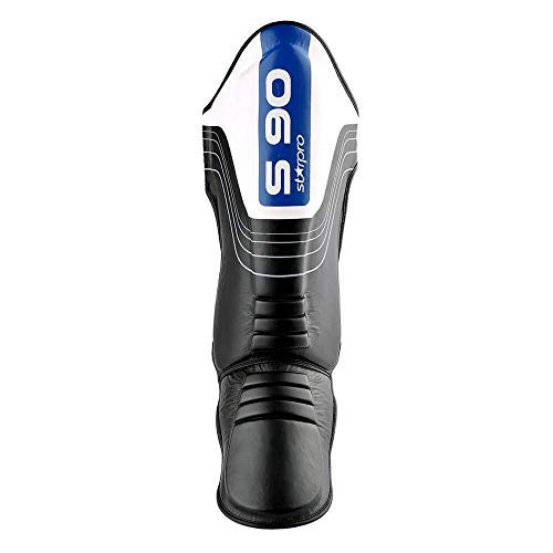 Starpro S90 Espinilleras tailandesas con Empeine |Piel de Vacuno de Primera Calidad| Blanco y Negro | Protección para piernas pies para Artes Marciales MMA Kickboxing Muay Thai Karate Hombres Mujeres Starpro S90 Espinilleras tailandesas con Empeine |Piel de Vacuno de Primera Calidad| Blanco y Negro | Protección para piernas pies para Artes Marciales MMA Kickboxing Muay Thai Karate Hombres Mujeres