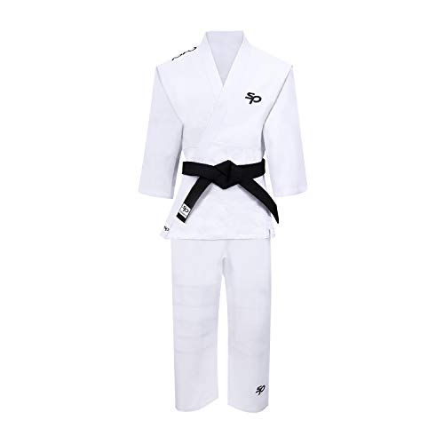 Starpro Traje de Judo Uniforme Entrenamiento - Karate Gi Kit Profesional IJF MMA Artes Marciales Lucha de Taekwondo Kimono Blanco 350g | Mejor para Hombres, Mujeres y Niños | Viene sin cinturón Starpro Traje de Judo Uniforme Entrenamiento - Karate Gi Kit Profesional IJF MMA Artes Marciales Lucha de Taekwondo Kimono Blanco 350g | Mejor para Hombres, Mujeres y Niños | Viene sin cinturón
