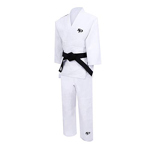 Starpro Traje de Judo Uniforme Entrenamiento - Karate Gi Kit Profesional IJF MMA Artes Marciales Lucha de Taekwondo Kimono Blanco 350g | Mejor para Hombres, Mujeres y Niños | Viene sin cinturón Starpro Traje de Judo Uniforme Entrenamiento - Karate Gi Kit Profesional IJF MMA Artes Marciales Lucha de Taekwondo Kimono Blanco 350g | Mejor para Hombres, Mujeres y Niños | Viene sin cinturón