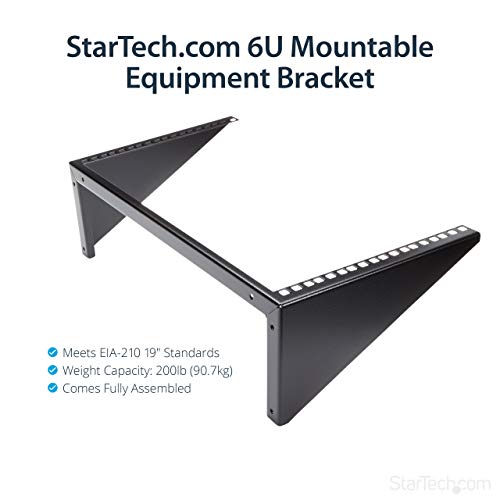 StarTech.com RK619WALLV - Soporte Vertical para Montaje en Pared, Color Negro