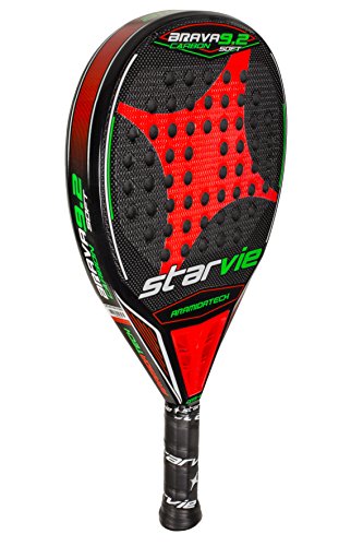 StarVie Brava 9.2 DRS Soft Pala de pádel, Unisex Adulto, Rojo-Naranja, 360 Gramos