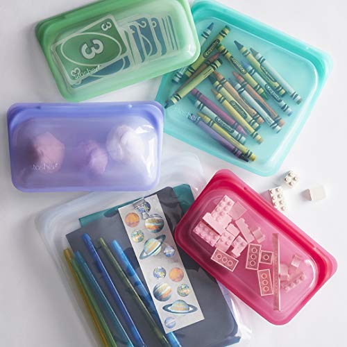 Stasher 907/917 Bolsa de Silicona Reutilizable para Cocinar, Congelar, Almacenar y Viajar, 2 Unidades, Hierbabuena Stasher 907/917 Bolsa de Silicona Reutilizable para Cocinar, Congelar, Almacenar y Viajar, 2 Unidades, Hierbabuena
