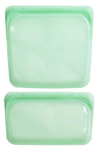 Stasher 907/917 Bolsa de Silicona Reutilizable para Cocinar, Congelar, Almacenar y Viajar, 2 Unidades, Hierbabuena Stasher 907/917 Bolsa de Silicona Reutilizable para Cocinar, Congelar, Almacenar y Viajar, 2 Unidades, Hierbabuena