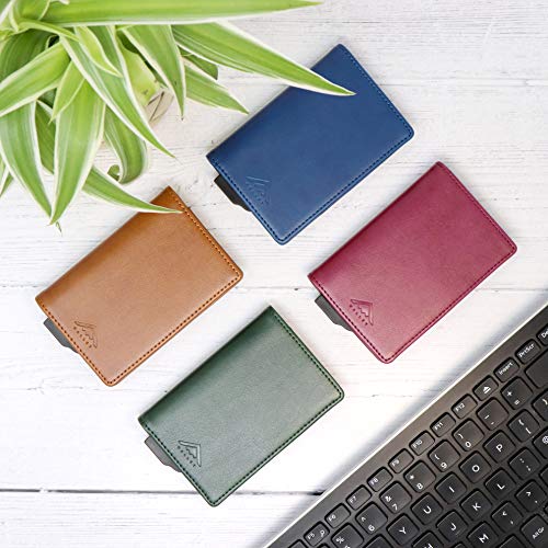 STEALTH WALLET Minimalista Portatarjetas RFID - Carteras de Tarjetas de Crédito Metálicas Delgadas y Livianas con Protección de Bloque NFC (Plata con Cuero Negro) STEALTH WALLET Minimalista Portatarjetas RFID - Carteras de Tarjetas de Crédito Metálicas Delgadas y Livianas con Protección de Bloque NFC (Plata con Cuero Negro)