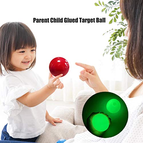 Stecto 5pcs Bola Antiestrés, Stress Ball, Pelotas Antiestres, Squishy Ball Alivia estrés, Bolas de Pared pegajosas de Malabares Luminosas Bolas de Juguetes de descompresión para niños Adultos