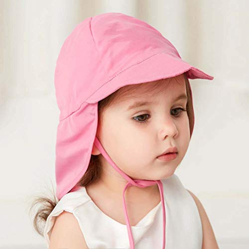 Stecto Protección De Cervicales Sombrero, Gorro Transpirable de Secado Rápido con Solapa Suave y Ajustable Gorra de Playa para Niños con Borde Ancho