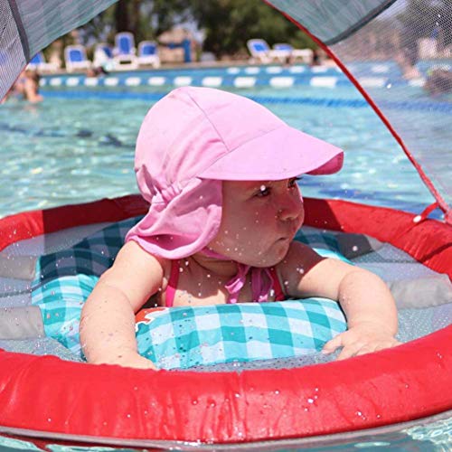 Stecto Protección De Cervicales Sombrero, Gorro Transpirable de Secado Rápido con Solapa Suave y Ajustable Gorra de Playa para Niños con Borde Ancho