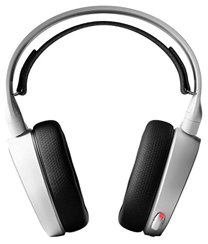 SteelSeries Arctis 5 Auriculares De Juego, Iluminados Por Rgb, Dts Headphone: X V2.0 Surround Para Pc Y PlayStation 4, Blanco