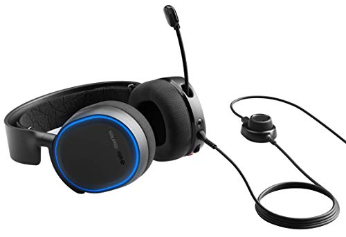 SteelSeries Arctis 5 Auriculares De Juego, Iluminados Por Rgb, Dts Headphone:X V2.0 Surround Para Pc Y PlayStation 4, Negro