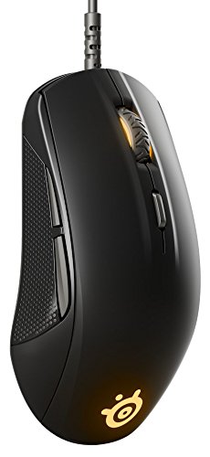 SteelSeries Rival 110 - Ratón de juego óptico, iluminación RGB, 6 botones, negro