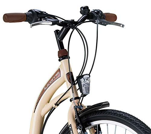 STELLA Bicicleta para Mujer, 26 Pulgadas Luz de Bicicleta Shimano 21 Marchas Ciclismo Niña Mujer Niña Infantil Florencia Amsterdam Bicicleta Hollanda Retro Bicicleta Infantil Bicicleta