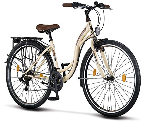 STELLA Bicicleta para Mujer, Pulgadas 28" Luz de Bicicleta Shimano 21 Marchas Ciclismo Niña Mujer Niña Infantil Florencia Amsterdam Bicicleta Hollanda Retro STELLA Bicicleta para Mujer, Pulgadas 28" Luz de Bicicleta Shimano 21 Marchas Ciclismo Niña Mujer Niña Infantil Florencia Amsterdam Bicicleta Hollanda Retro