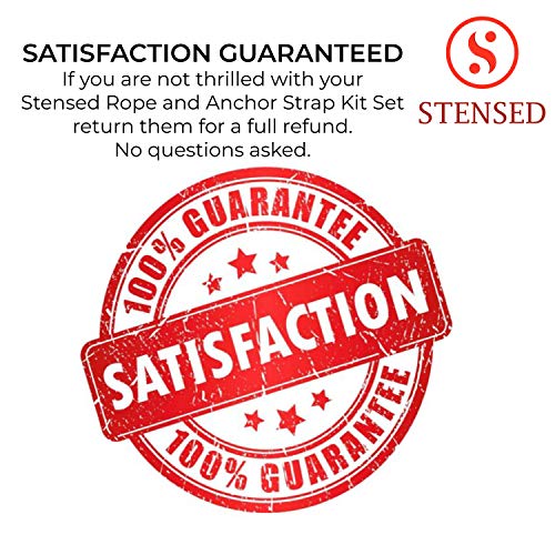 STENSED Battle Rope - Cuerda de Batalla con Kit de Correa de Anclaje 100% poliéster Dacron 9/12/15 m diámetro 38/50 Ideal para Crossfit Musculación, Cardio Training (3.8CM*9M.Lenght) STENSED Battle Rope - Cuerda de Batalla con Kit de Correa de Anclaje 100% poliéster Dacron 9/12/15 m diámetro 38/50 Ideal para Crossfit Musculación, Cardio Training (3.8CM*9M.Lenght)