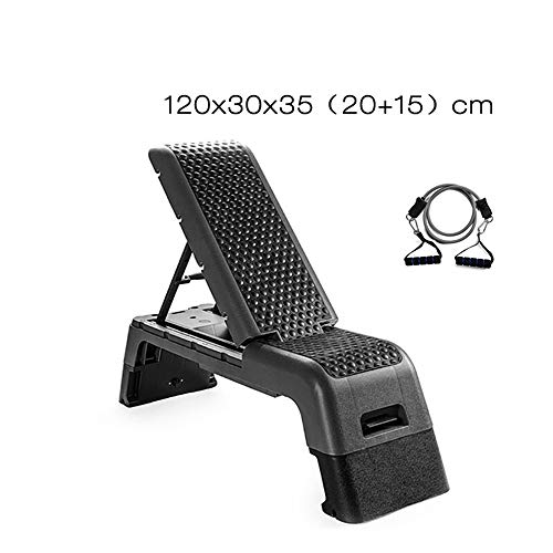 Step de Aeróbic Plataforma de Fitness aeróbico Ejercicio Paso a Paso Paso Plataforma Mancuernas Banco Multifuncional Pasos de Cardio (Color : Black, Size : 120x30x35cm) Step de Aeróbic Plataforma de Fitness aeróbico Ejercicio Paso a Paso Paso Plataforma Mancuernas Banco Multifuncional Pasos de Cardio (Color : Black, Size : 120x30x35cm)