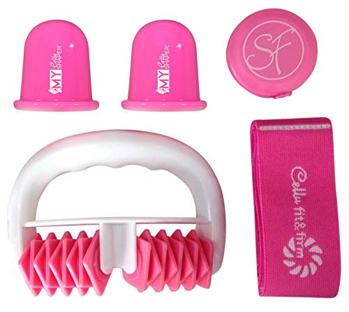 Stephanie Franck Beauty Set Anticelulitico2 con uno Rodillo Masaje, dos Ventosas y una Elastica Fitness (Rosa) Stephanie Franck Beauty Set Anticelulitico2 con uno Rodillo Masaje, dos Ventosas y una Elastica Fitness (Rosa)