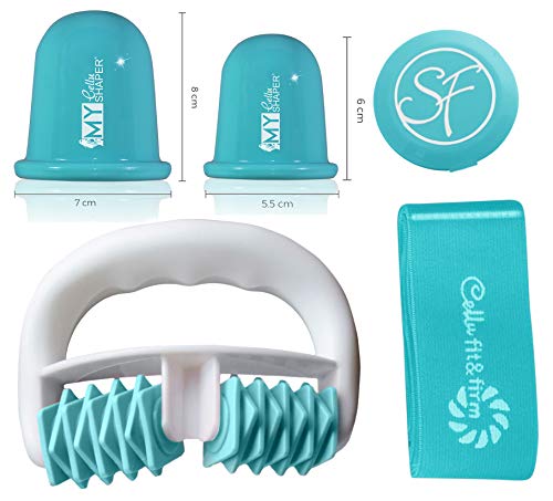 Stephanie Franck Beauty Set Anticelulitico3 con Rodillo Masaje, una Ventosa S+L y Elastica Fitness (Azul) Stephanie Franck Beauty Set Anticelulitico3 con Rodillo Masaje, una Ventosa S+L y Elastica Fitness (Azul)