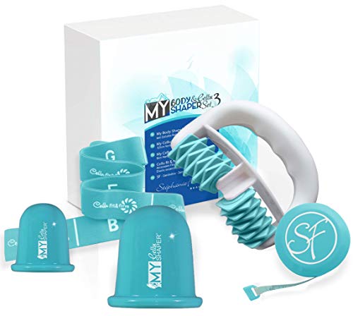 Stephanie Franck Beauty Set Anticelulitico3 con Rodillo Masaje, una Ventosa S+L y Elastica Fitness (Azul) Stephanie Franck Beauty Set Anticelulitico3 con Rodillo Masaje, una Ventosa S+L y Elastica Fitness (Azul)