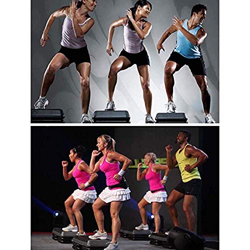 Stepper Pequeños pasos de pasos aeróbicos Pasos Plataforma de Pilates 3 niveles ajustables Fitness Step Board Ejercicio Cardio Gym Yoga Home Workout Maquina de Paso ( Color : Red , Size : 72cm )