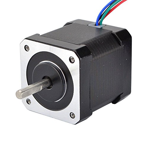 STEPPERONLINE Nema 17 - Motor paso a paso (5 unidades, 59 Ncm, 2 A, 4 cables, cable de 1 m y conector para impresora 3D y CNC DIY)