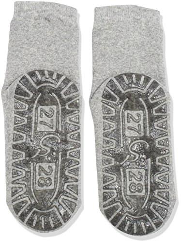 Sterntaler Calcetines con Suela de Goma Antideslizante, Gris (Silver Mélange 542), 28 para Niños